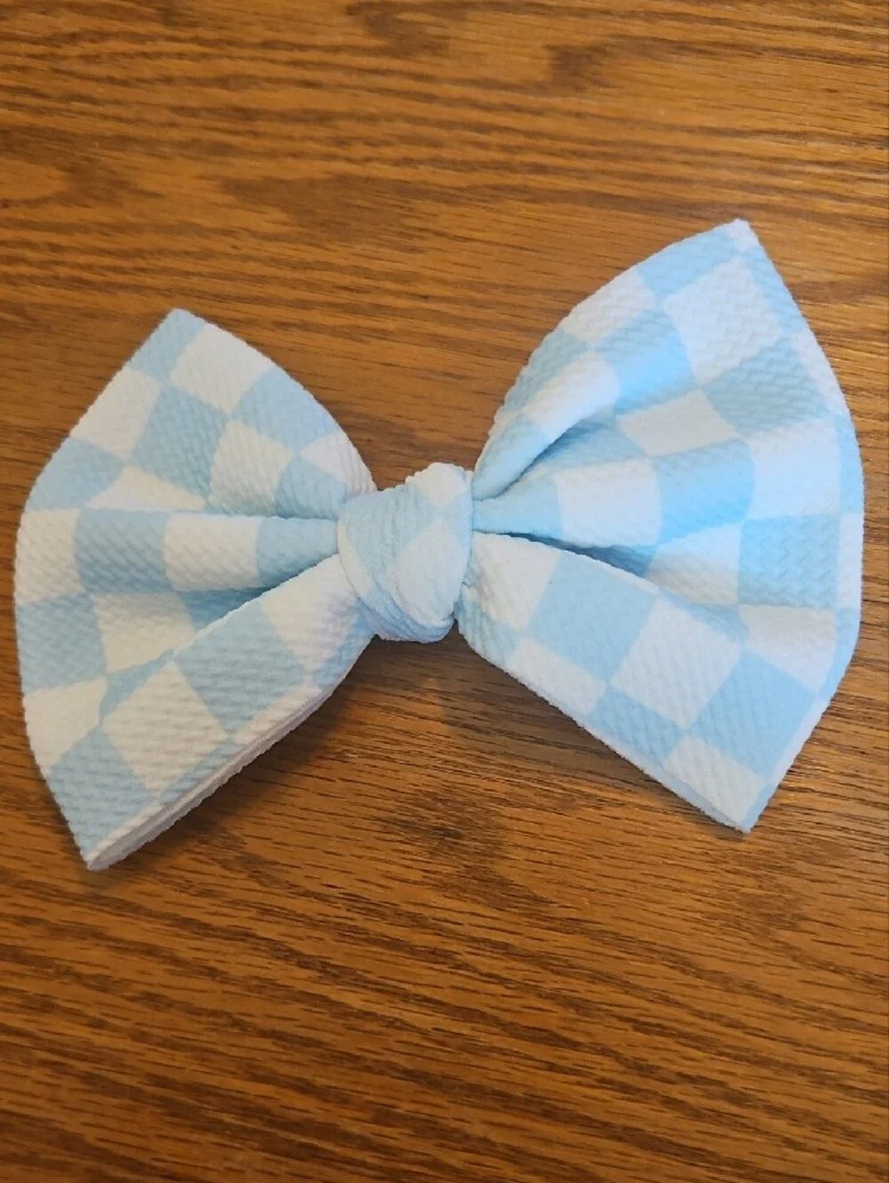 Kids Checkerboard & Pattern Bow Hair Clips - Assorted Colors